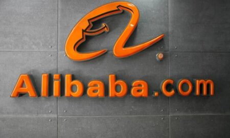 logo alibaba, marché publique chinois