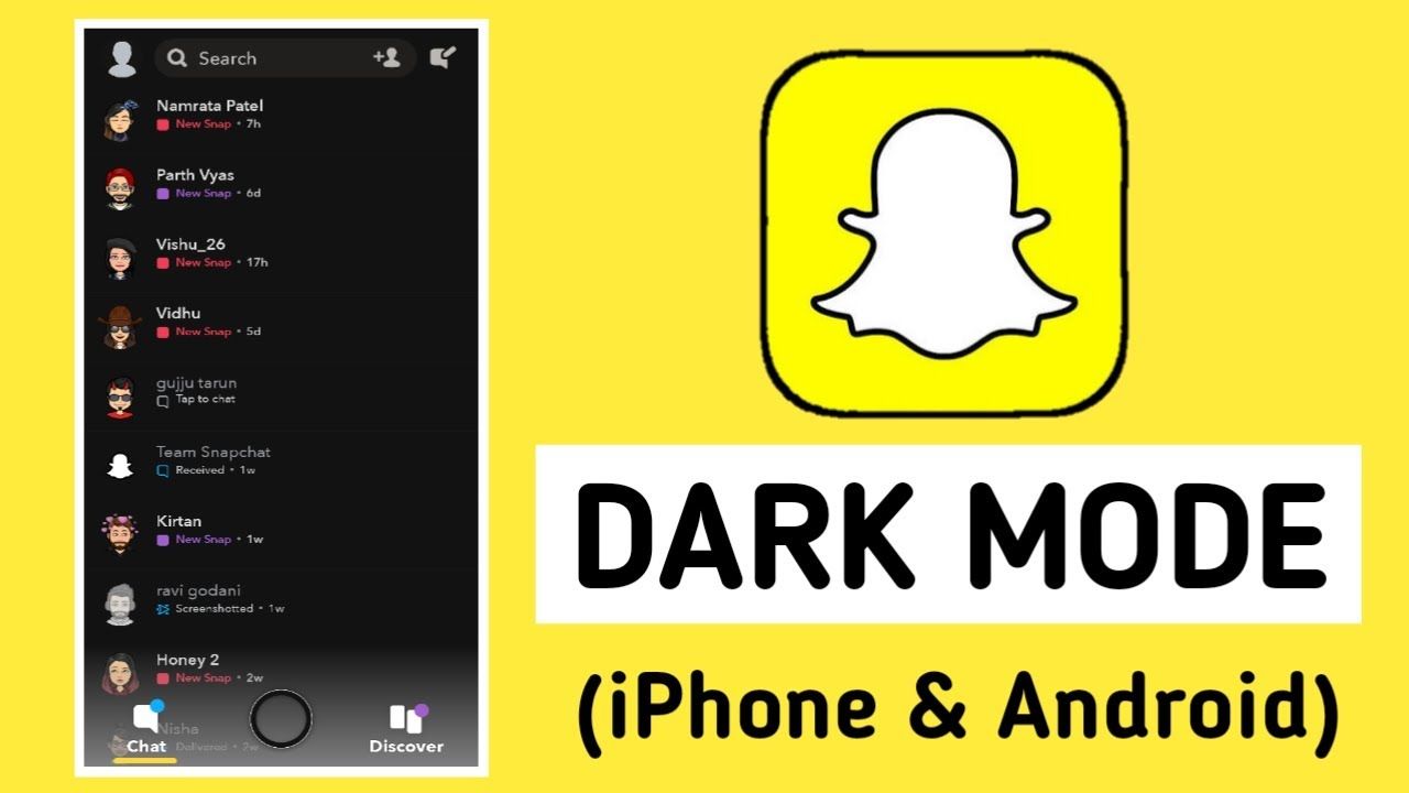 comment changer son snap en noir