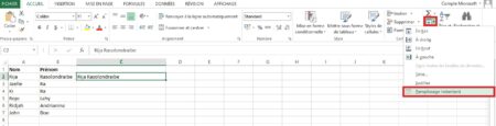 Comment combiner le texte de deux cellules Excel en une seule