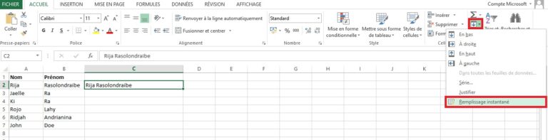 Comment combiner le texte de deux cellules Excel en une seule