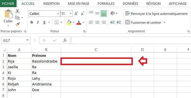 fusionner-texte-cellules-excel