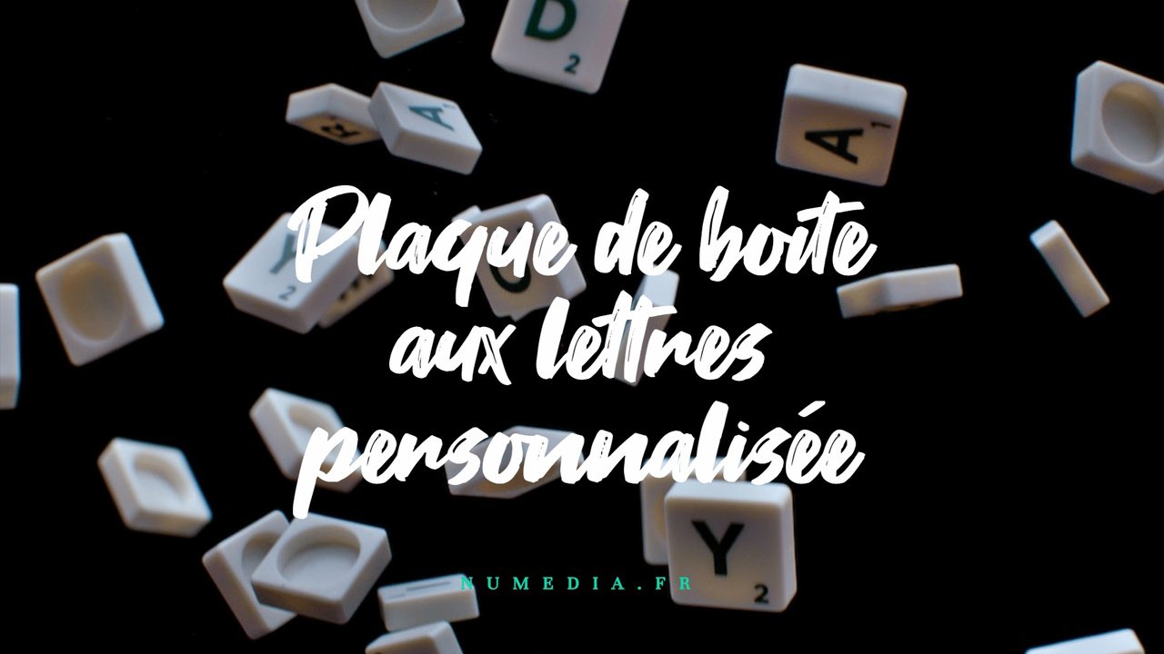 Plaque de boite aux lettres personnalisée