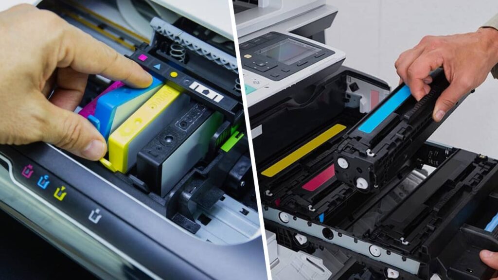 Imprimante avec toner ou cartouche d'encre ? Différences, avantages et inconvénients