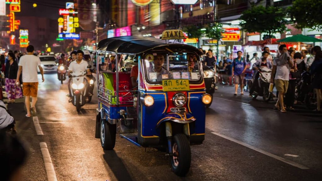 transport Thaïlande tuktuk