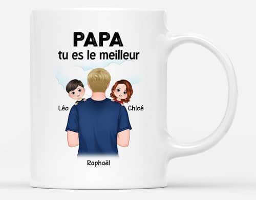 Une Tasse "Meilleur Papa du Monde"