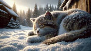 chat-dormant-dehors-en-hiver (1)