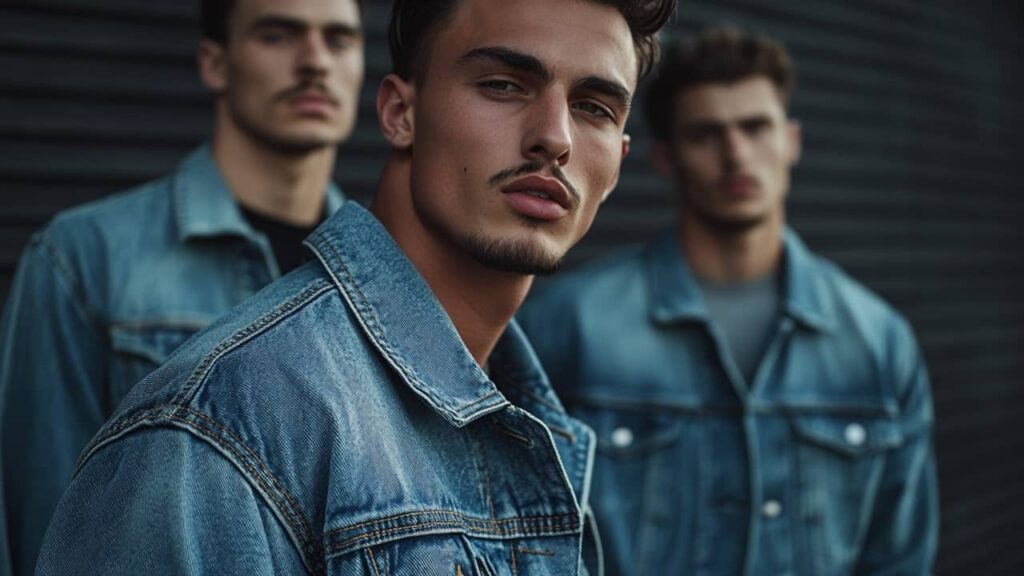 veste en jean pour homme