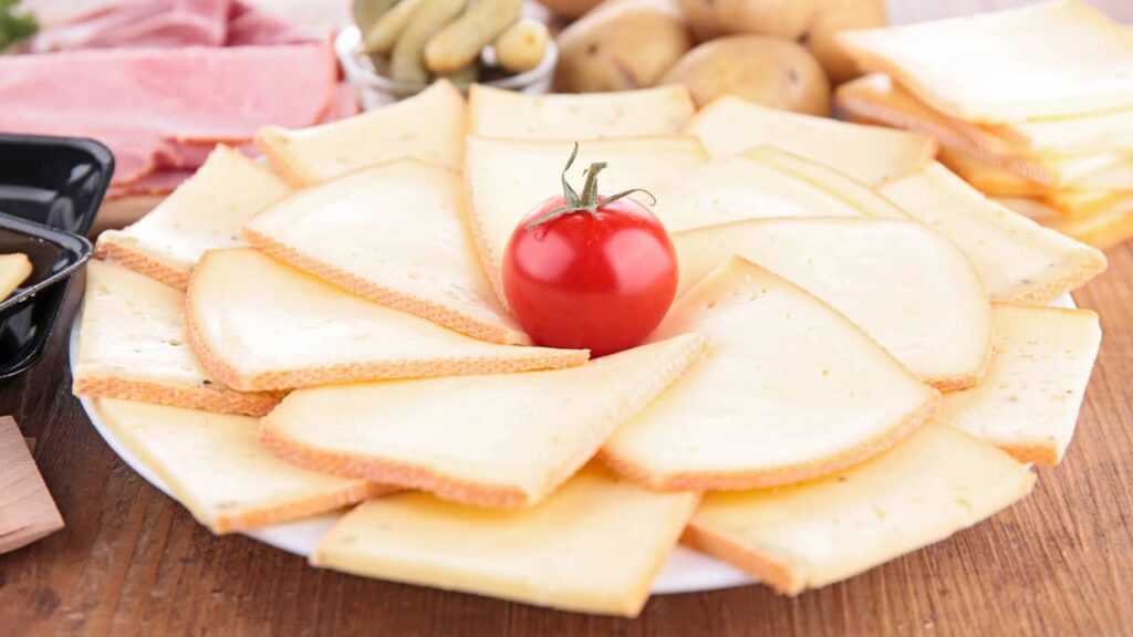 tranches de raclette fromage