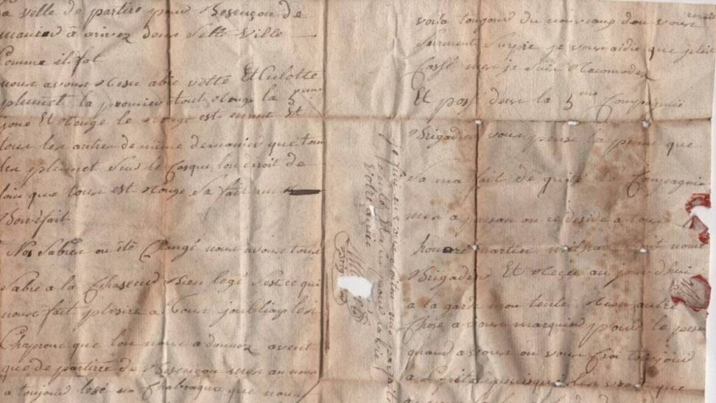 Bertrand Vieuge lettre