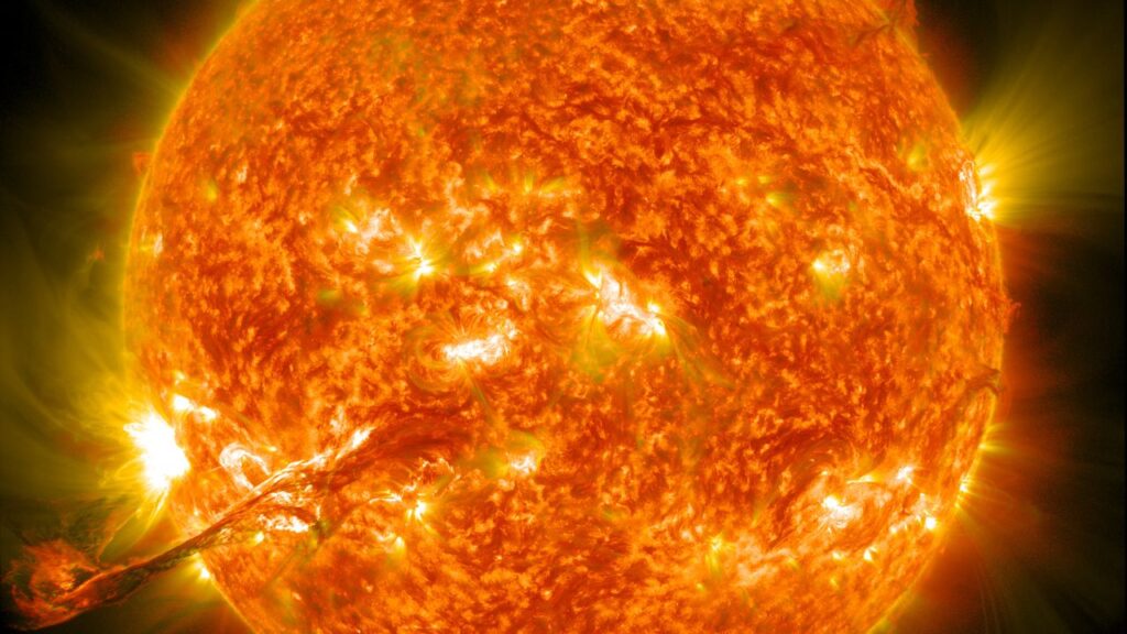 soleil brille