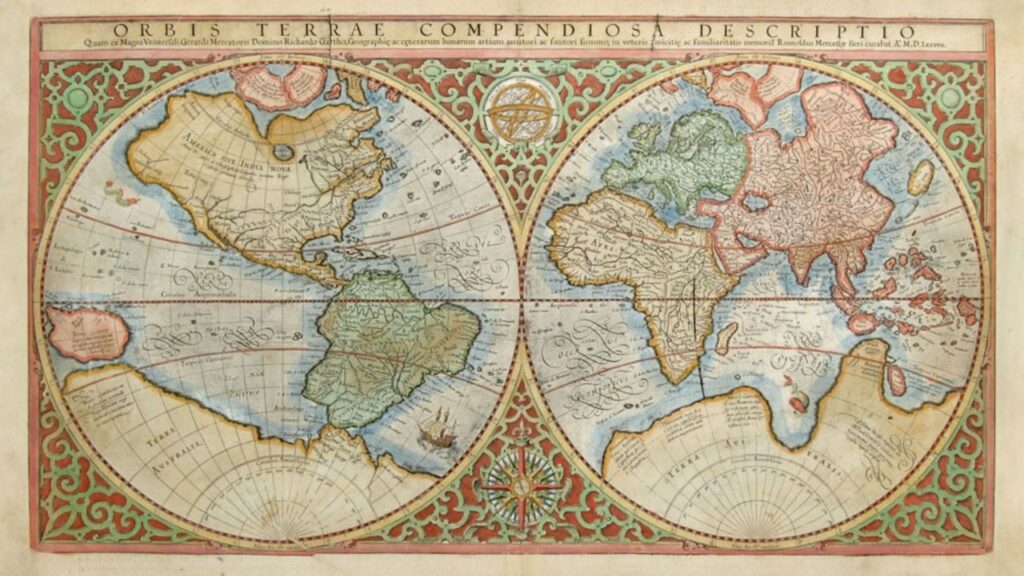 ancienne carte monde
