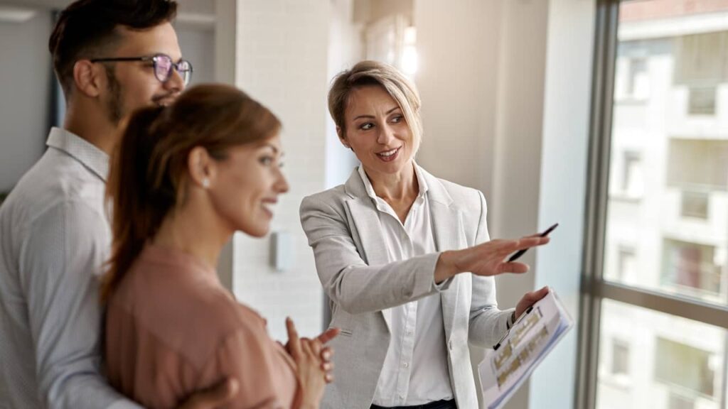 agent immobilier visite client