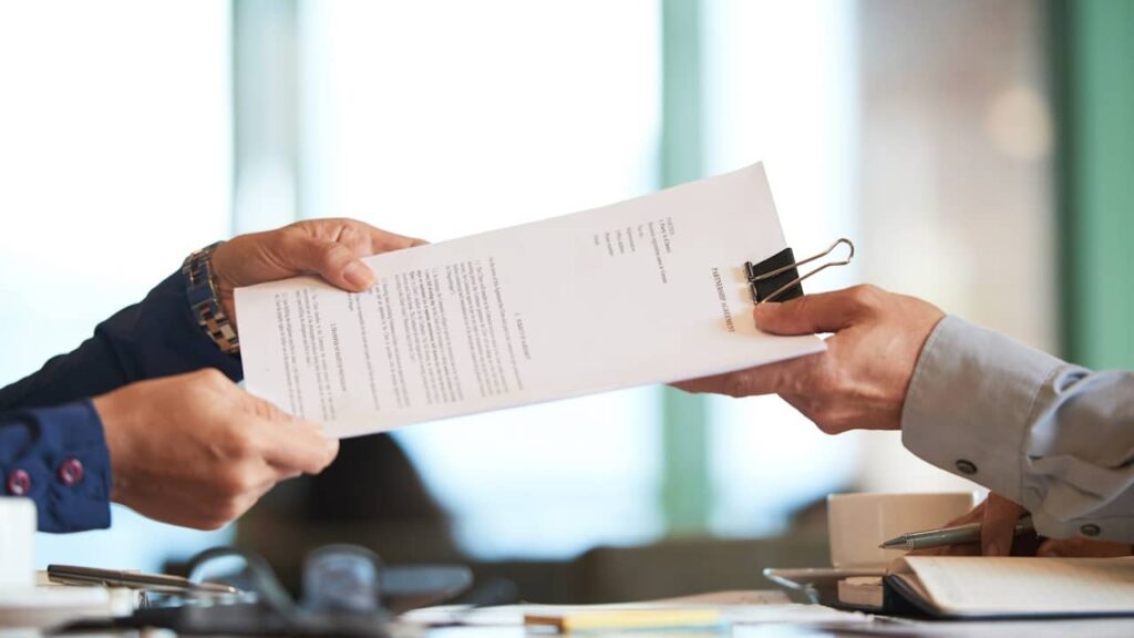 contrat lettre document