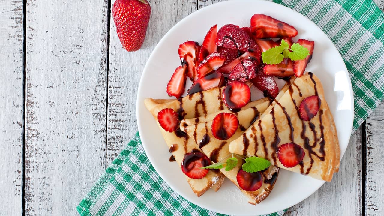 crepes fraise chocolat