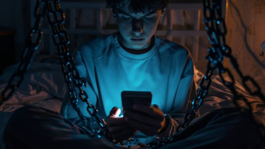 Quand l’absence du téléphone crée le vide : le phénomène de la nomophobie nomophobie-prison-smartphone (1)