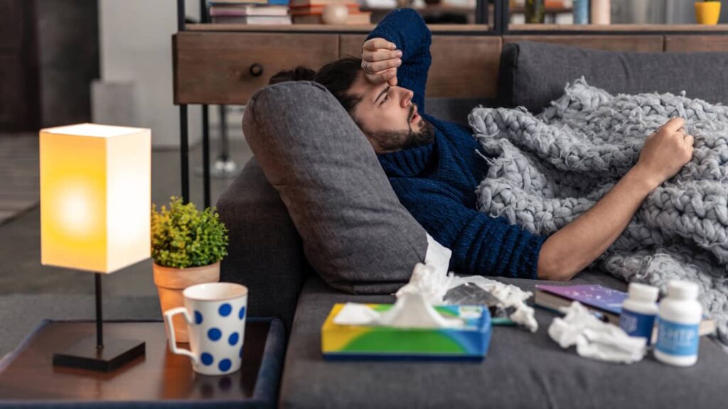 homme malade