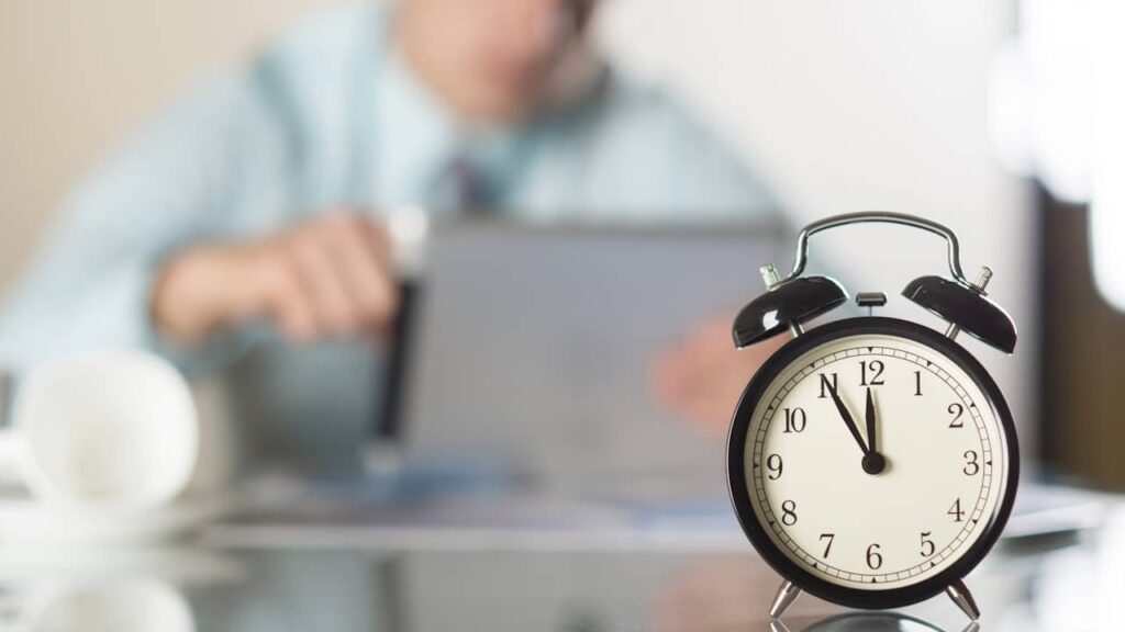 travail horloge ordinateur