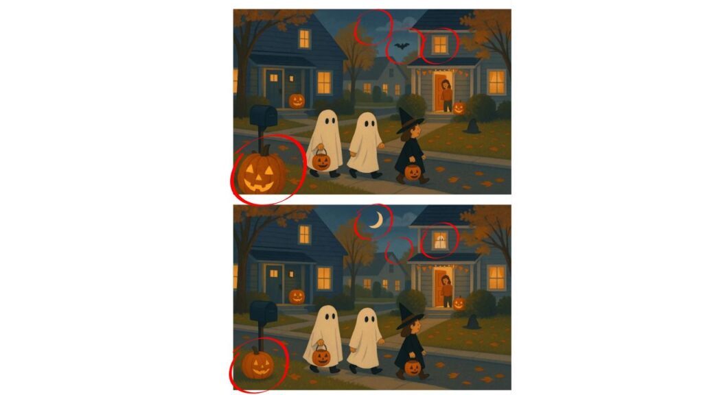 reponse jeu differences halloween