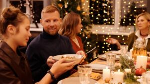 réunion fin d'année famille