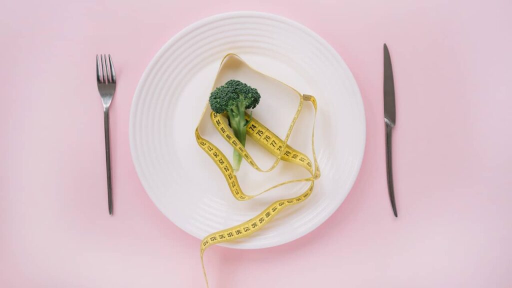 assiette brocoli mètre