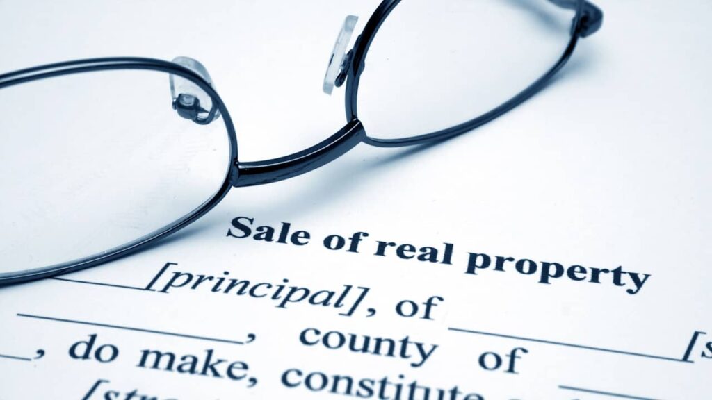 sale of real property