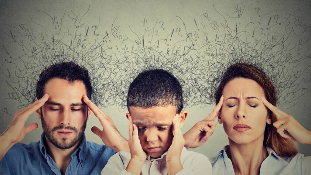 fonctionnement cerveau trois personnes