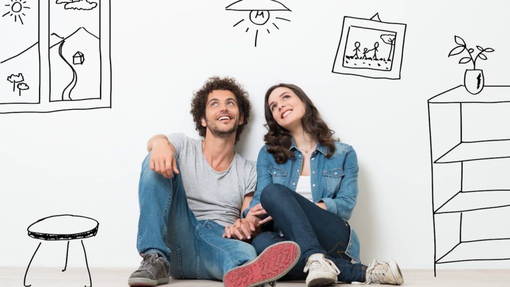 couple imagine amenagement logement