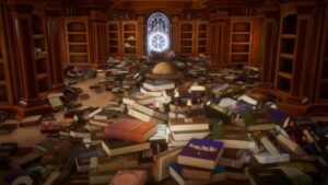 Librarian Tidy Up the Arcane Library