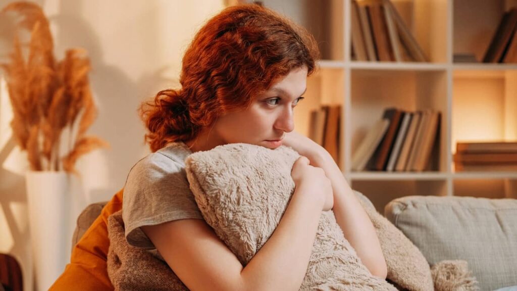 femme triste