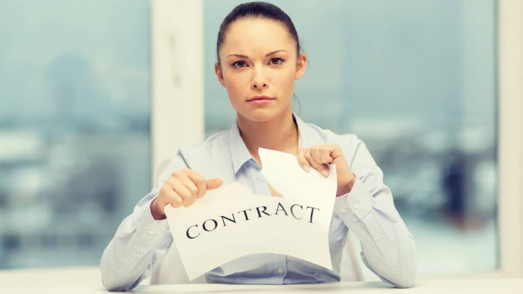 feuille contract dechire